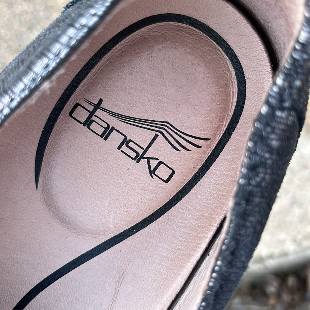 Dansko Metallic Black Flats - Picture 7 of 13